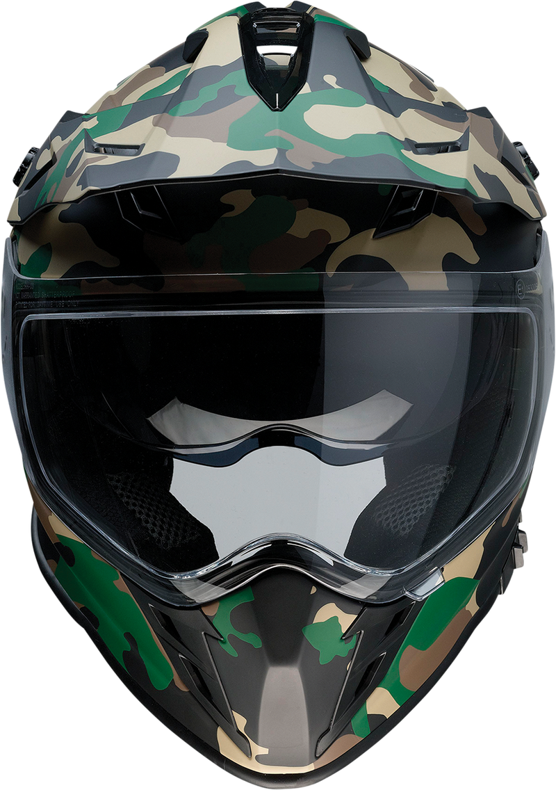 Z1R, Z1R Range Camo Woodland Motorcycle Helmet - 2XL (Part No. 0140-0086)