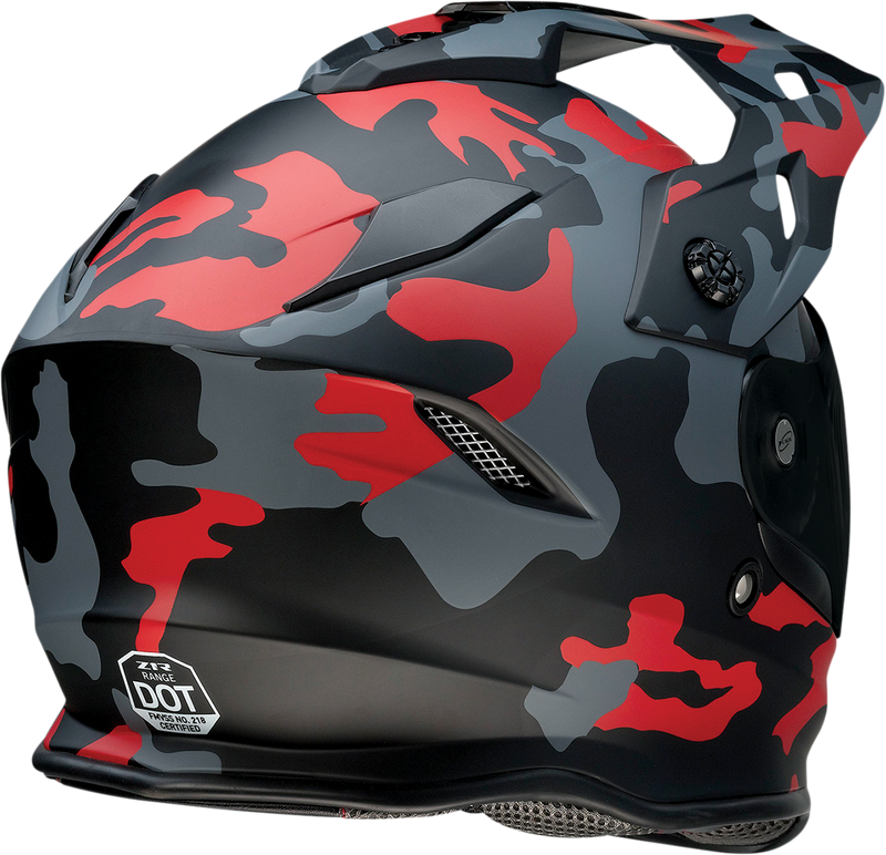 Z1R, Z1R Range Helmet - Camo Red, Model 0140-0095, Medium Size