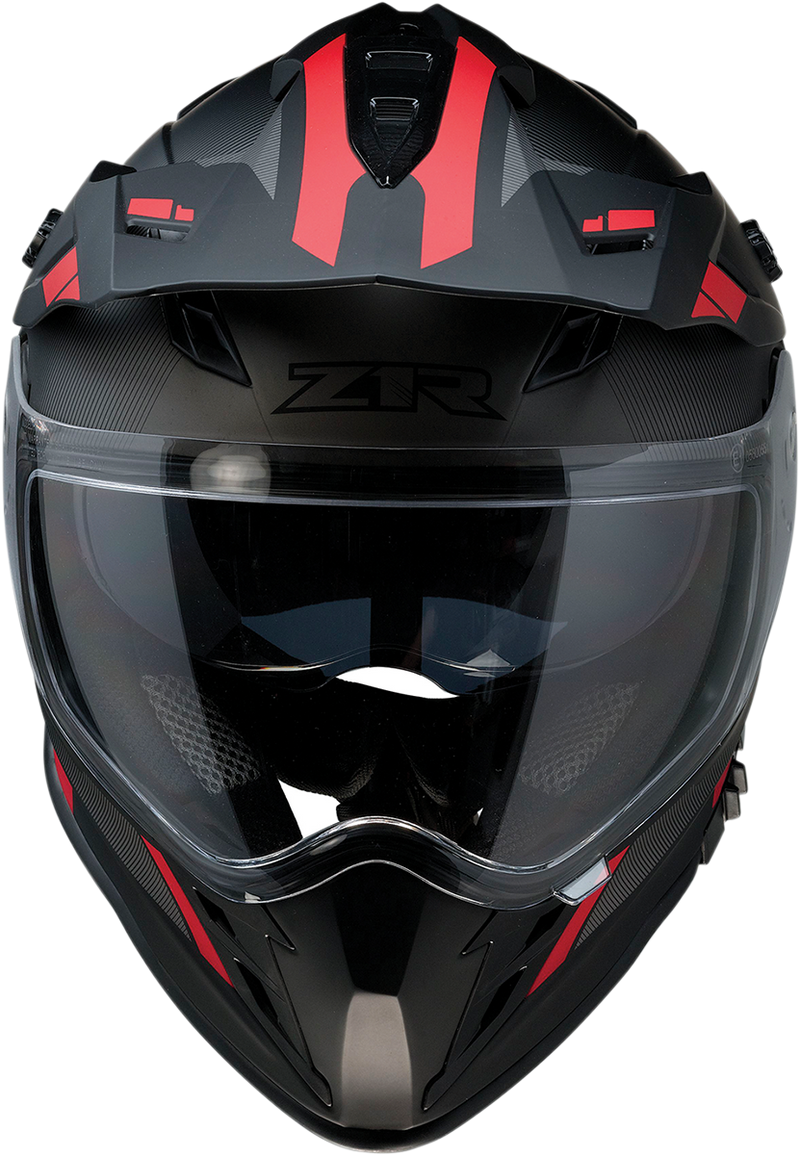 Z1R, Z1R Range Helmet - Uptake Black/Red - Large (Part No. 0140-0016)