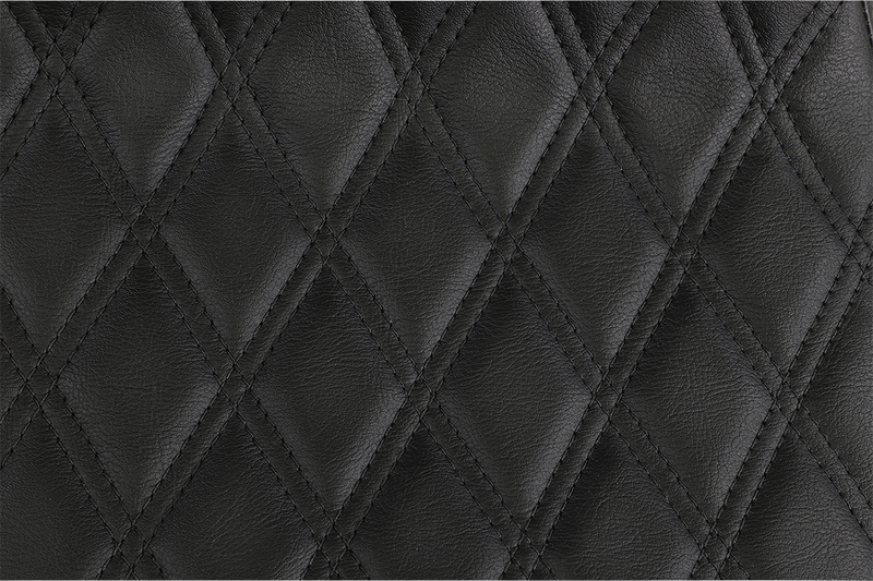 DRAG SPECIALTIES SEATS, Drag Specialties Seats Extended Reach Predator III Seat for Harley FL '99-'07 – Double Diamond Black Stitching