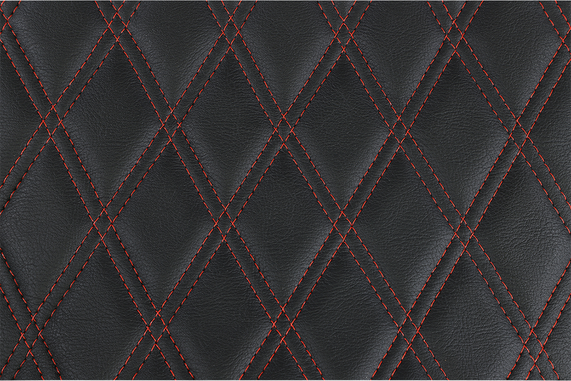 DRAG SPECIALTIES SEATS, Drag Specialties Seats Extended Reach Predator III Seat for Harley FL Models 1999-2007 – Black with Red Stitching