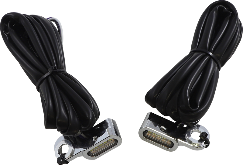 DRAG SPECIALTIES Marker Lights - White and Amber - Chrome Finish, Part L22-0229DCE
