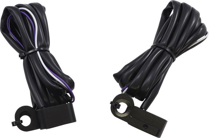 DRAG SPECIALTIES Marker Lights - White and Amber with Black Housing (Part L22-0229DMBME)