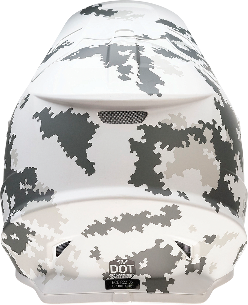 Z1R, Z1R Rise Snow Helmet - Digi Camo White/Gray, 4XL - Injection Molded Polycarbonate Shell with Open Flow Design