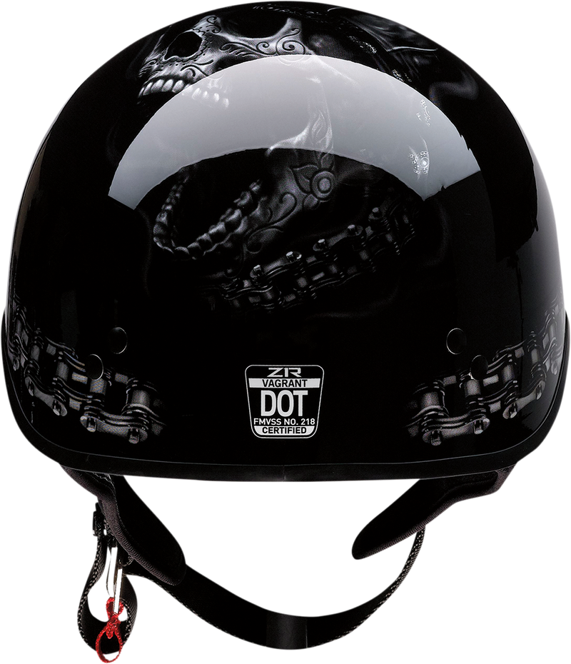 Z1R, Z1R Vagrant Helmet FTW - Black/Gray XL (Part Number 0103-1322)