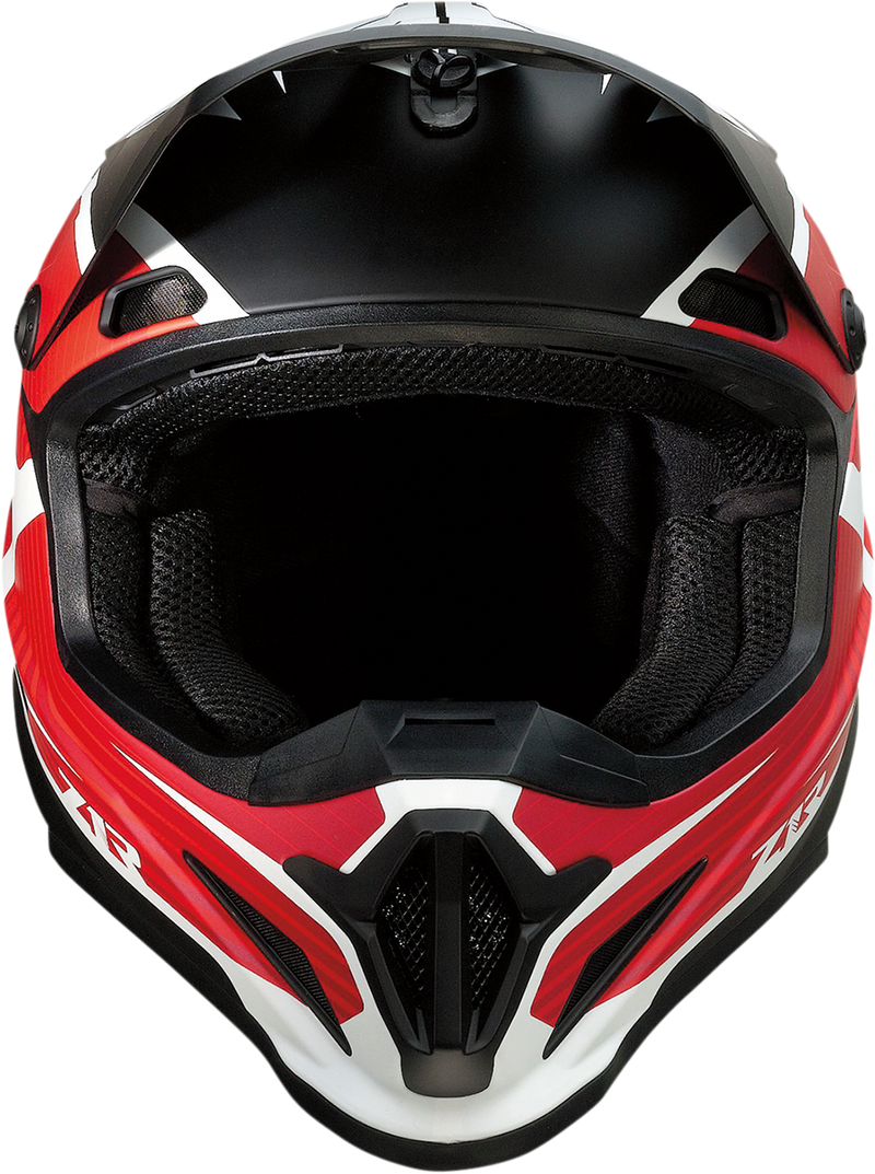 Z1R, Z1R Rise Helmet Flame Red 2XL with Enhanced Ventilation and Removable Liner