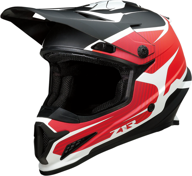Z1R, Z1R Rise Helmet Flame Red 2XL with Enhanced Ventilation and Removable Liner