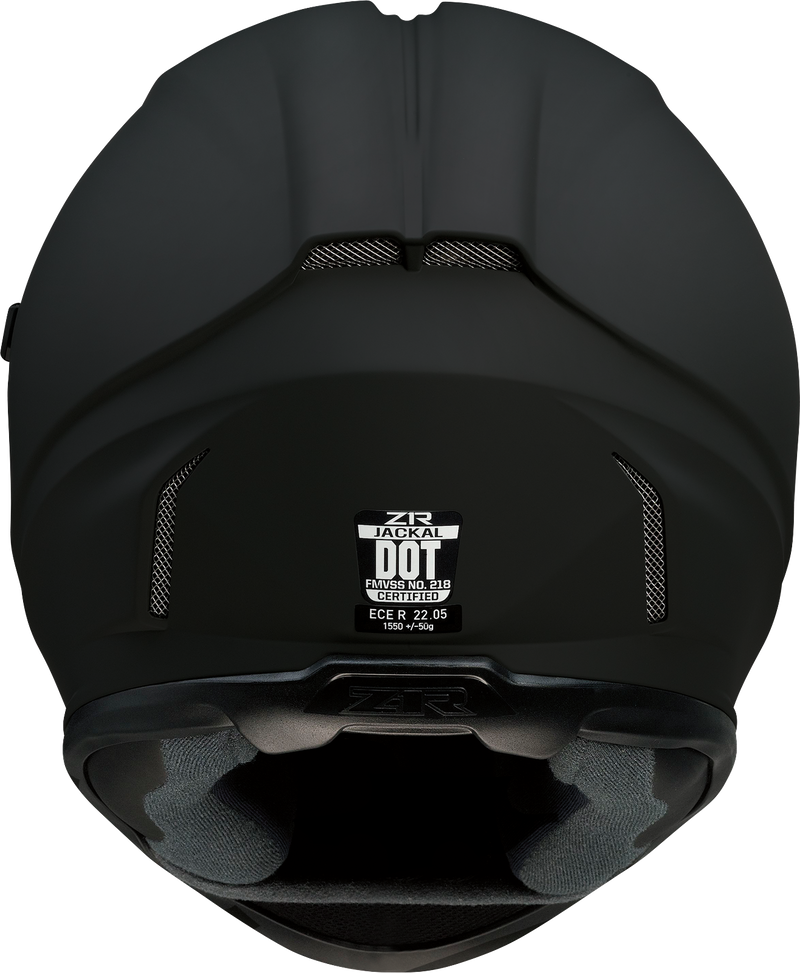 Z1R, Z1R Jackal Helmet Flat Black with Smoke Shield - XL by Z1R Part 0101-13996