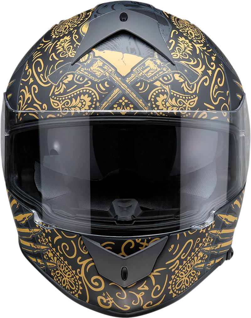 Z1R, Z1R Warrant Helmet - Sombrero Black/Gold XL (Part #0101-14174)