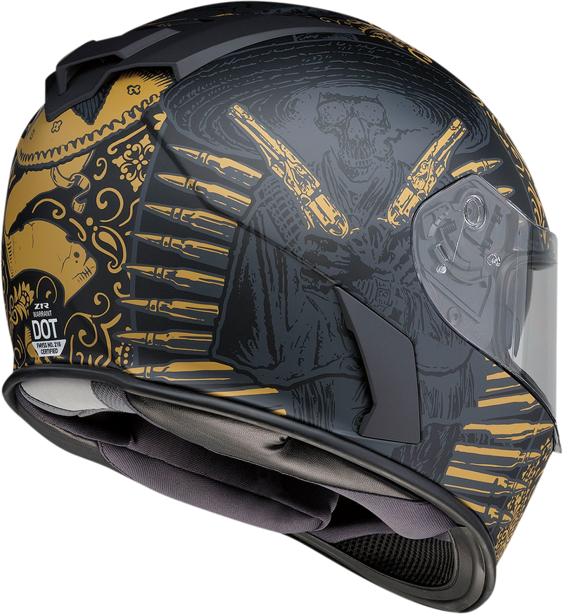 Z1R, Z1R Warrant Helmet - Sombrero Black/Gold XL (Part #0101-14174)