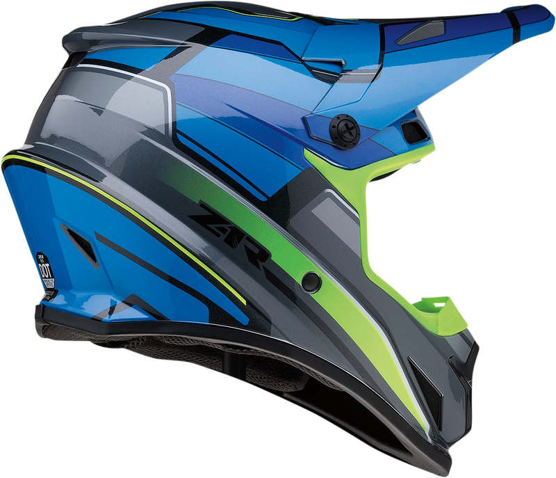 Z1R, Z1R Rise Helmet - MC, Blue/Hi-Viz, Extra Large, Part Number 0110-7196