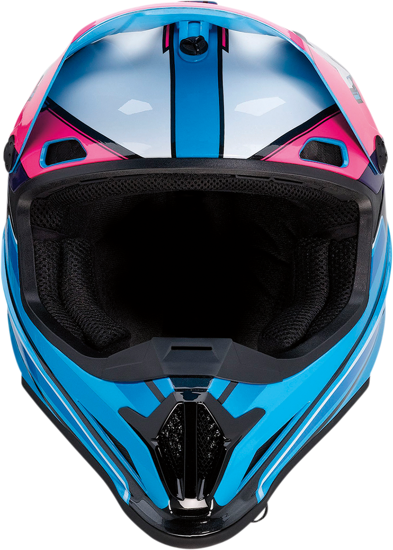 Z1R, Z1R Rise Motorcycle Helmet - Pink/Blue, 4XL | Part Number 0110-7191