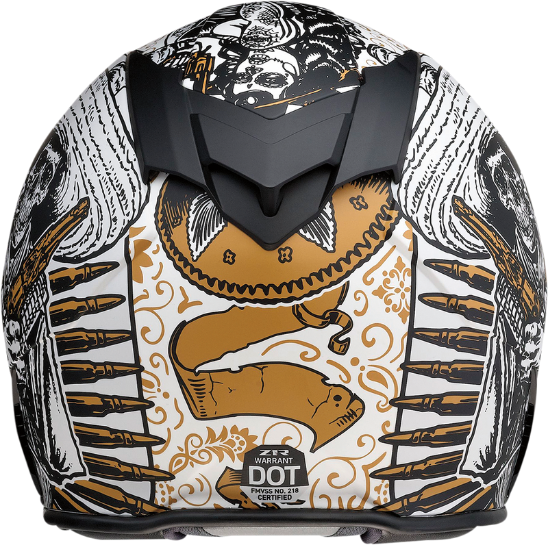 Z1R, Z1R Warrant Helmet Sombrero in White/Gold - 2XL, Part Number 0101-14169