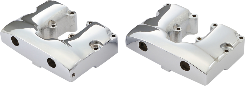 DRAG SPECIALTIES Rocker Box Cover for Shovelhead 80455 – Chrome Front & Rear Set
