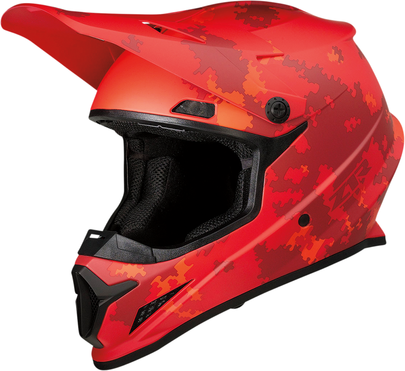 Z1R, Z1R Rise Helmet Digi Camo Red Large - Injection Molded Polycarbonate Shell with Ventilation System