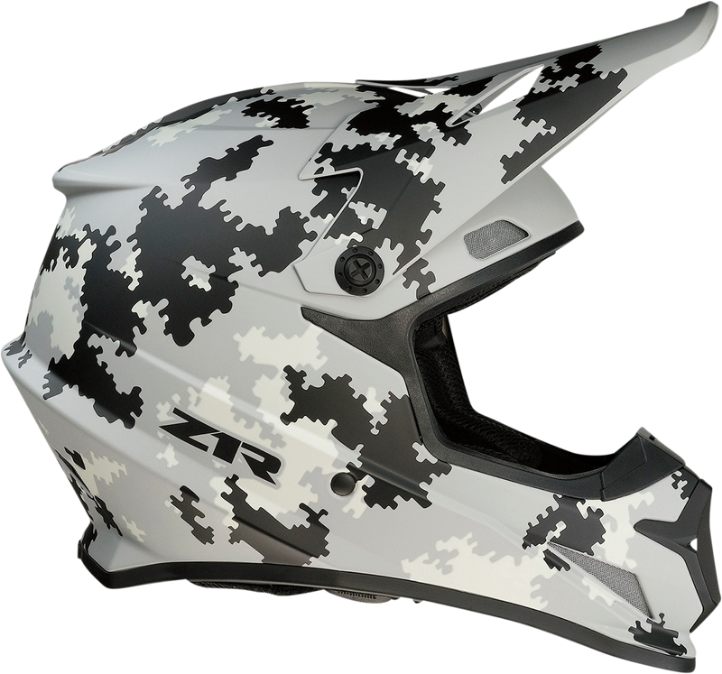 Z1R, Z1R Rise Helmet - Digi Camo Gray 2XL - Injection Molded Polycarbonate Shell with Advanced Ventilation