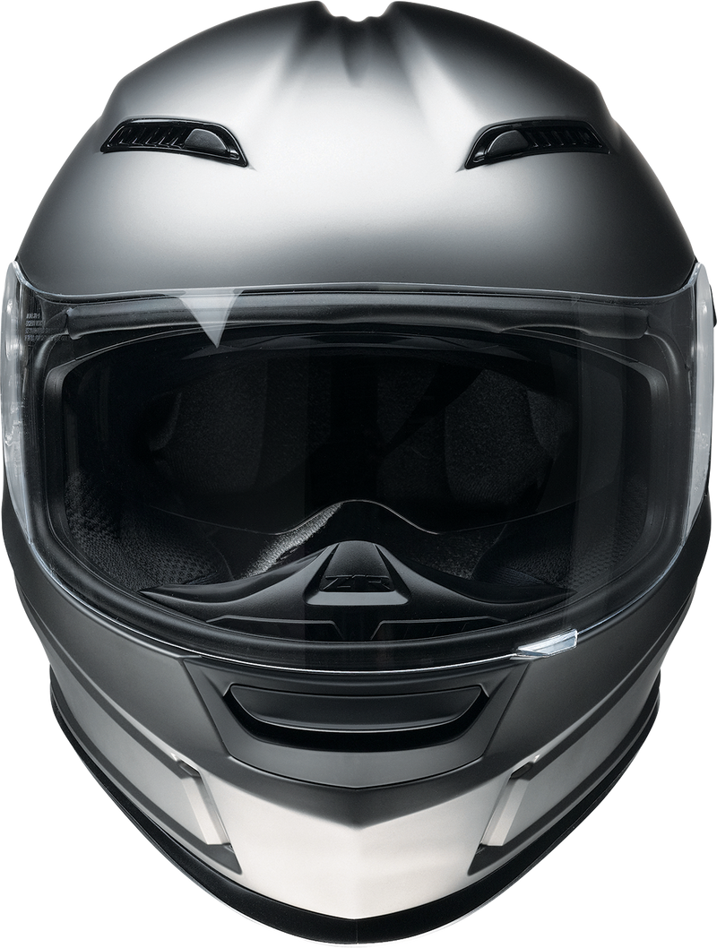 Z1R, Z1R Jackal Helmet Satin Titanium Small - Aerodynamic Polycarbonate Shell with Drop-down Sun Visor