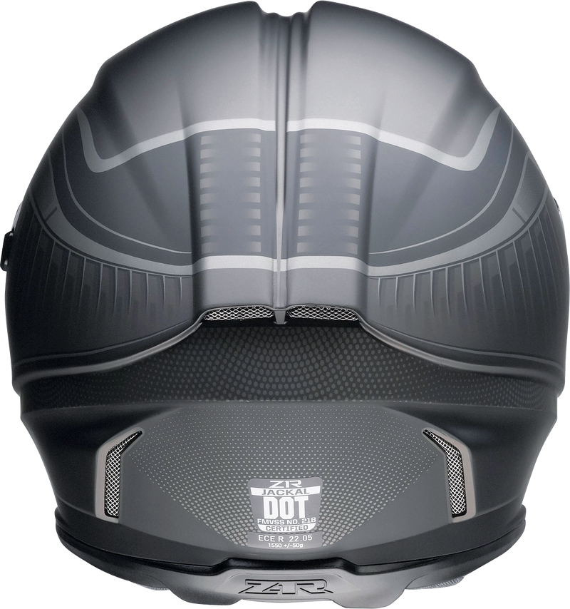 Z1R, Z1R Jackal Helmet Dark Matter Stealth XS - Injection-Molded Polycarbonate Shell with Advanced Ventilation