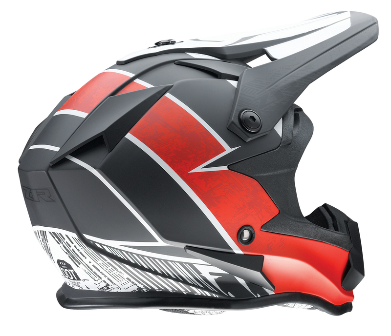Z1R, Z1R Youth F.I. Helmet - Fractal MIPS® - Matte Black/Red, Large (Part #0111-1519)