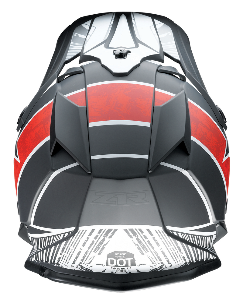 Z1R, Z1R Youth F.I. Helmet - Fractal MIPS® - Matte Black/Red, Large (Part #0111-1519)