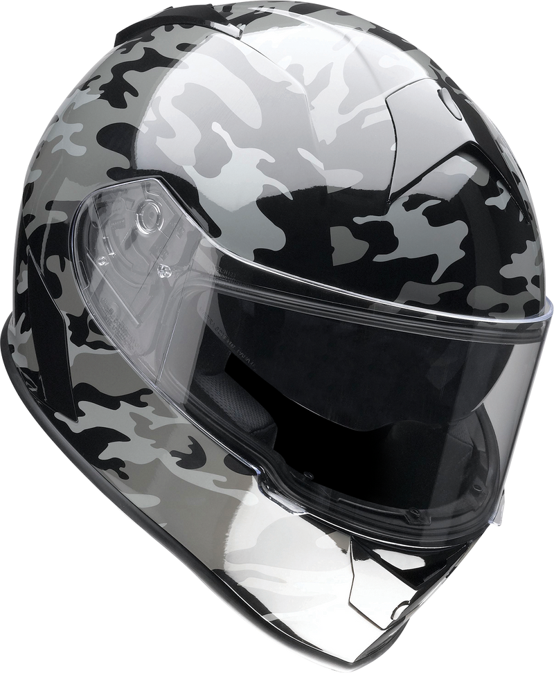 Z1R, Z1R Warrant Helmet - Camo Black/Gray - Medium by Z1R Part 0101-14367