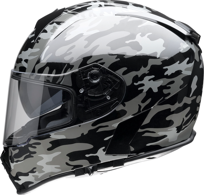 Z1R, Z1R Warrant Helmet - Camo Black/Gray, Size Large - Model 0101-14368