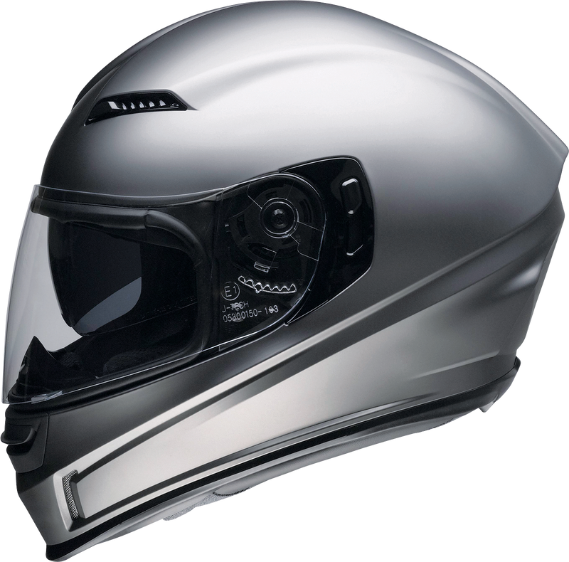 Z1R, Z1R Jackal Helmet Satin Titanium Medium - Injection-Molded Polycarbonate Shell with Advanced Ventilation and Sun Visor