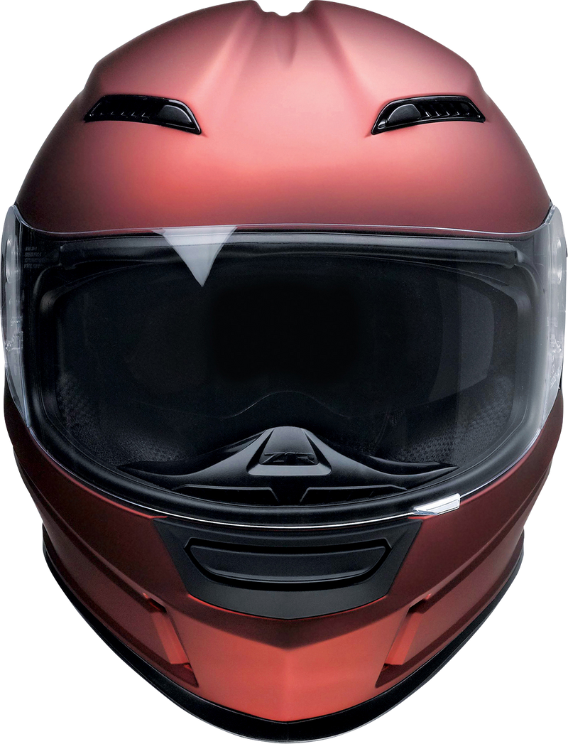 Z1R, Z1R Jackal Helmet Satin Red Large 0101-14824 - Advanced Motorcycle Helmet with Drop-Down Sun Visor and Integrated Speaker Pockets