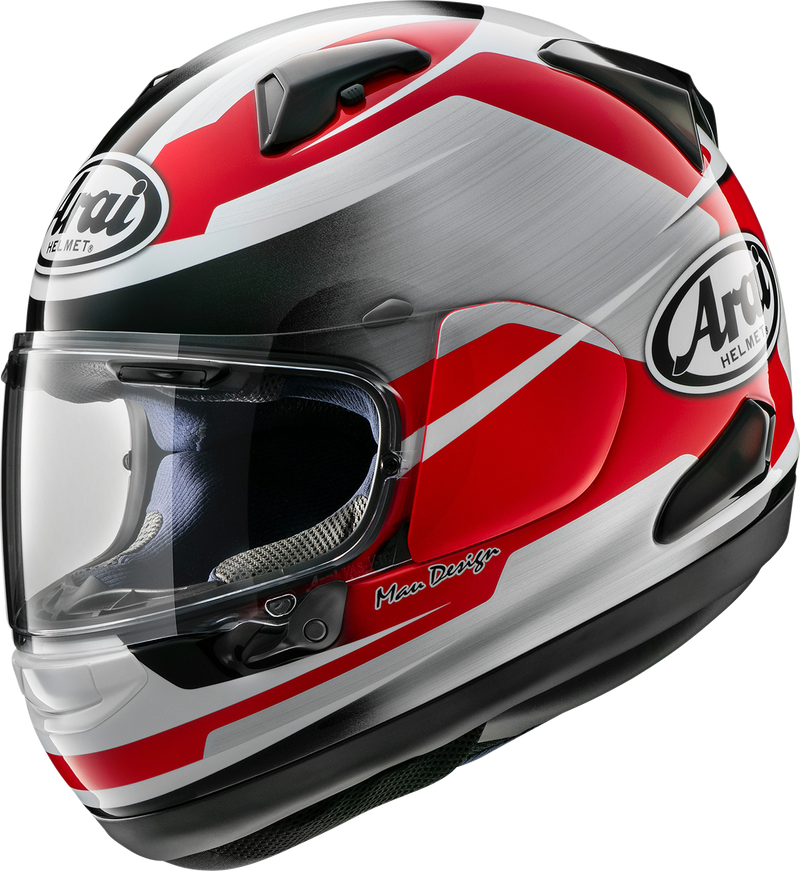 ARAI HELMETS, ARAI Helmets Quantum-X Helmet - Steel Red, Small - Enhanced Safety and Comfort for Wide-Headed Riders