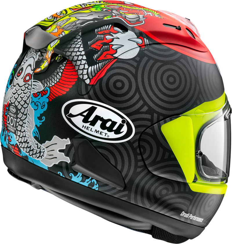 ARAI HELMETS, ARAI HELMETS Corsair-X Tatsuki Frost 2XL Motorcycle Helmet - Advanced Ventilation & Safety Features