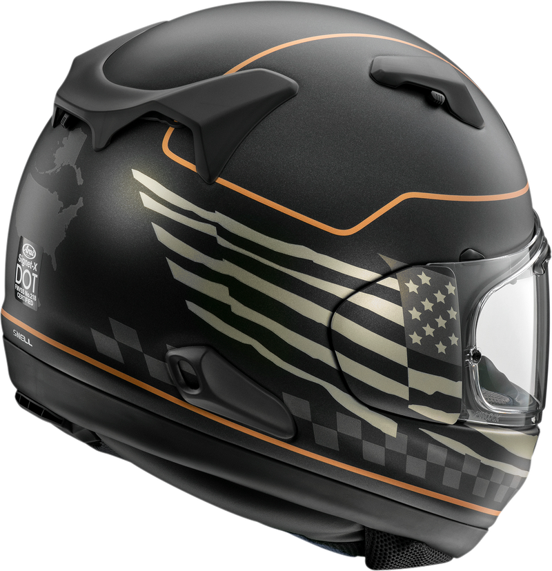 ARAI HELMETS, ARAI HELMETS Signet-X Helmet US Flag Black Frost 2XL Part 0101-15958