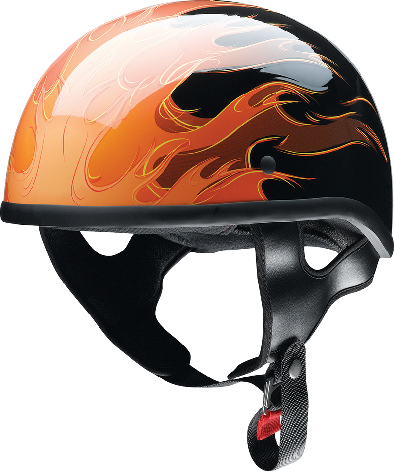 Z1R, Z1R CC Beanie Helmet Hellfire Orange 3XL - Injection-Molded Polycarbonate Shell with D-Ring Closure