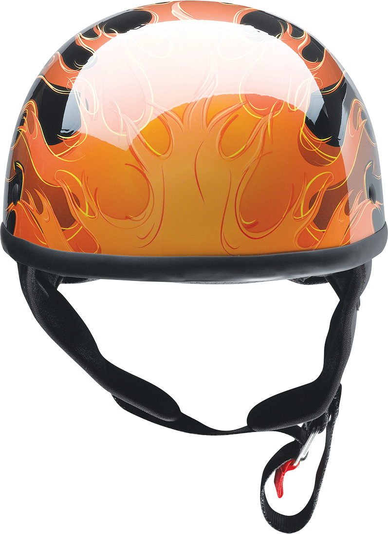 Z1R, Z1R CC Beanie Helmet Hellfire Orange 3XL - Injection-Molded Polycarbonate Shell with D-Ring Closure