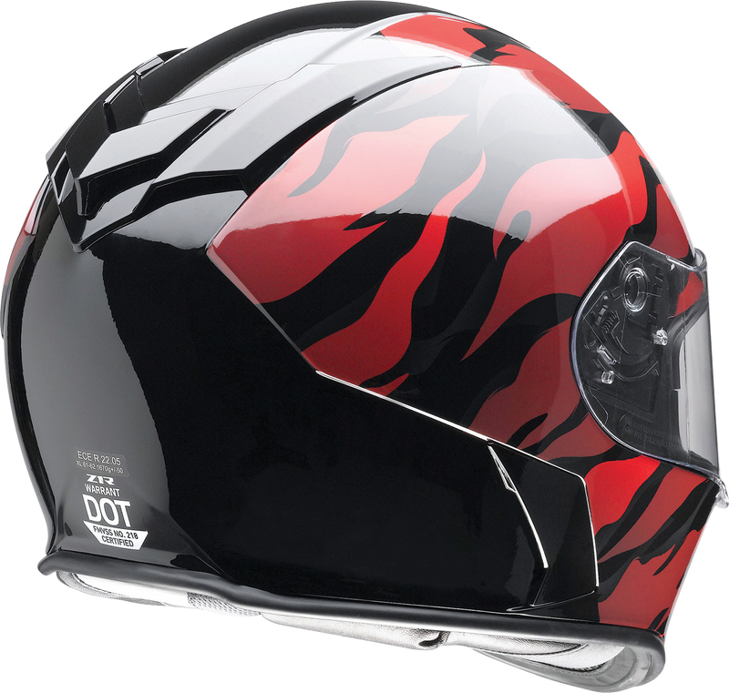 Z1R, Z1R Warrant Helmet Panthera Black/Red XL by Z1R - Part #010115209