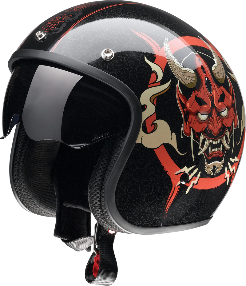 Z1R, Z1R Saturn Helmet - Devilish Gloss Black/Red XL (Part Number 0104-2880)