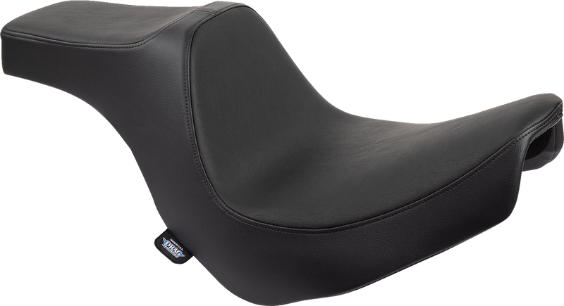 DRAG SPECIALTIES SEATS, Drag Specialties Seats Predator III 2-Up Seat for Harley FL/FX 2018-2024, Black Vinyl, Part 0802-1490