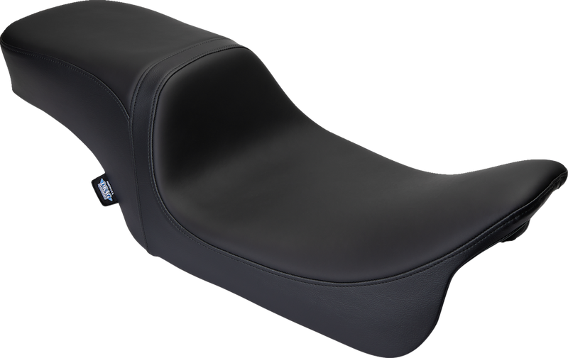 DRAG SPECIALTIES SEATS, Drag Specialties Seats Predator 2-Up Seat for Harley FL 2008-2023 with Solar Leather and Black Finish (Part No. 08801-1495)