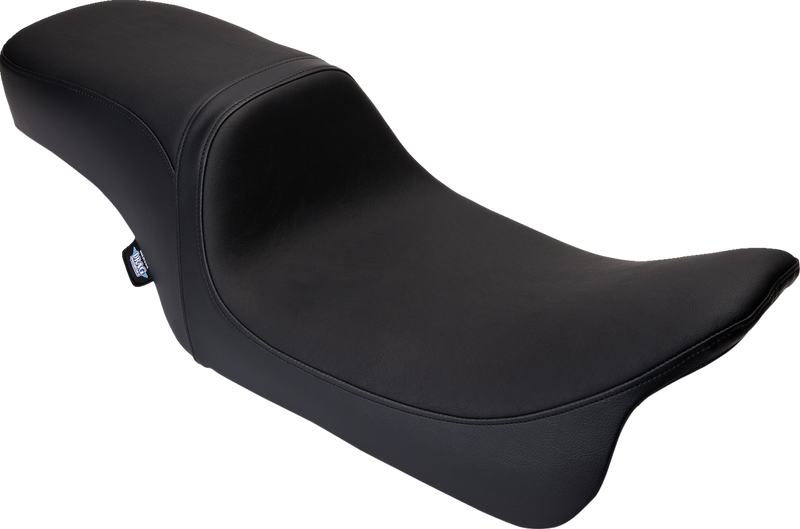 DRAG SPECIALTIES SEATS, Drag Specialties Seats Predator 2-Up Seat - Black Vinyl - Smooth Finish for FLH/FLT 2008-2024, Part #0801-1487