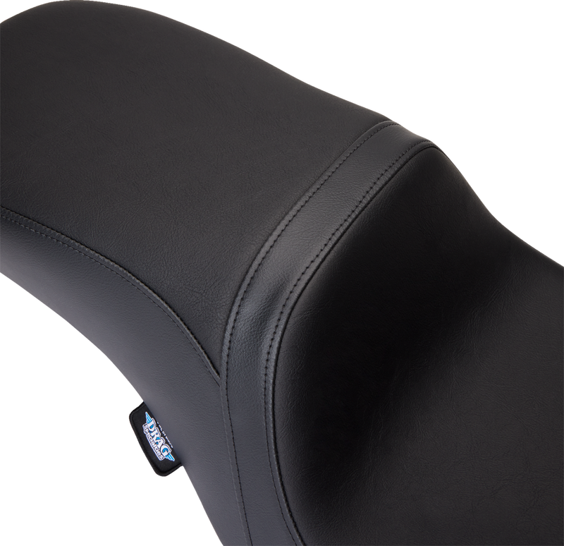 DRAG SPECIALTIES SEATS, Drag Specialties Seats Predator 2-Up Seat - Black Vinyl - Smooth Finish for FLH/FLT 2008-2024, Part #0801-1487