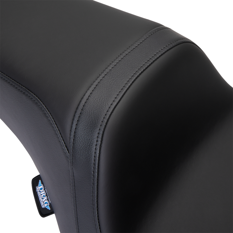 DRAG SPECIALTIES SEATS, DRAG SPECIALTIES SEATS Predator 1Up Seat - Solar Leather - Black - Smooth for FLH '08-'23 (Part #08011493)