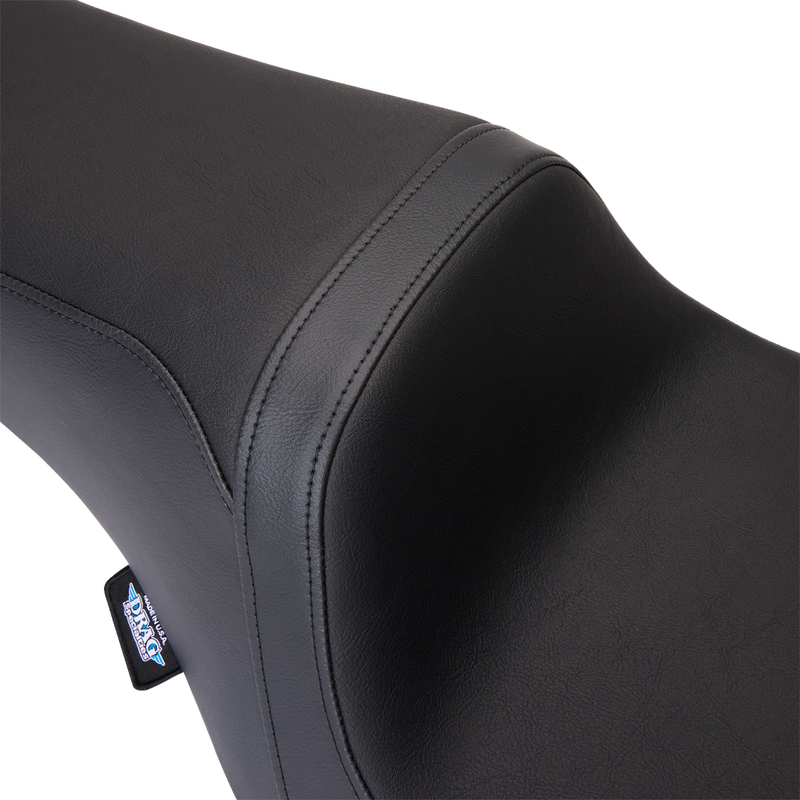 DRAG SPECIALTIES SEATS, DRAG SPECIALTIES SEATS Predator 1Up Seat - Vinyl Black for FLH 2008-2023 Part 0801-1480