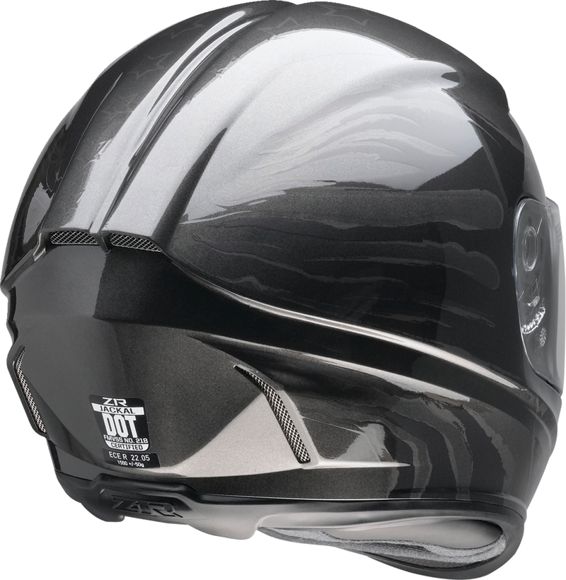 Z1R, Z1R Jackal Helmet Patriot Stealth XL by Z1R – Aerodynamic Motorcycle Helmet with Anti-Fog Shield and Drop-Down Sun Visor