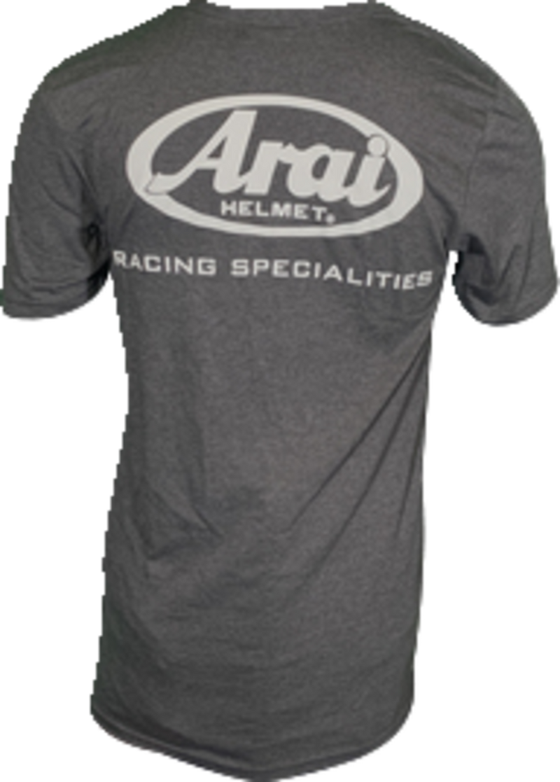 Arai Helmets T-Shirt | Dark Heather Gray Graphic Tee (121563–121566)