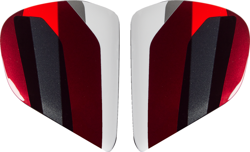 ARAI HELMETS, ARAI HELMETS Vas-V Side Pods - Snake - Red (Part Number 025729)