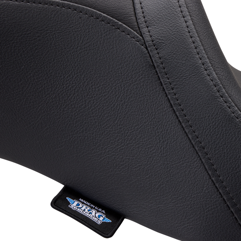 DRAG SPECIALTIES SEATS, DRAG SPECIALTIES SEATS Predator 2-Up Seat - Vinyl - Smooth - Fits FLH/FLTR 2008-2024, Part #0801-1499