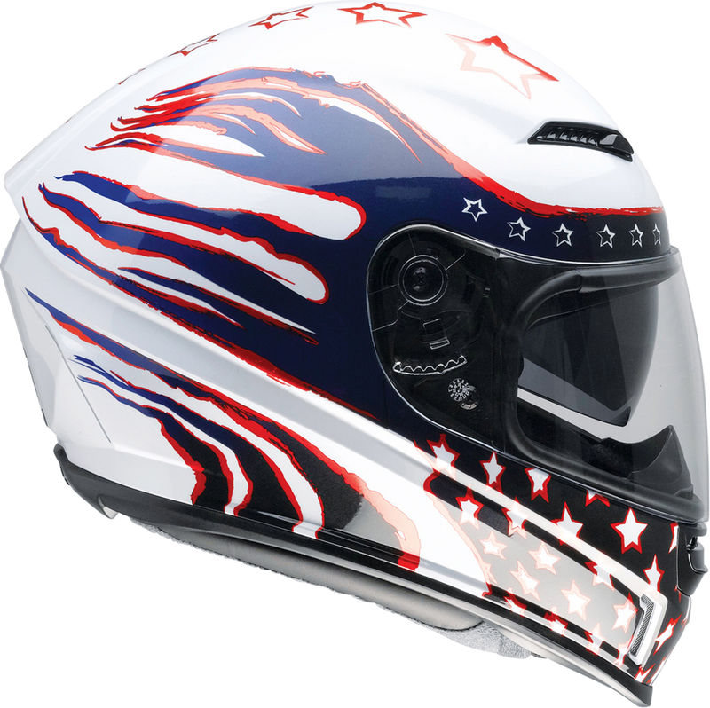 Z1R, Z1R Jackal Helmet Patriot Red/White/Blue XS - Model 0101-15412
