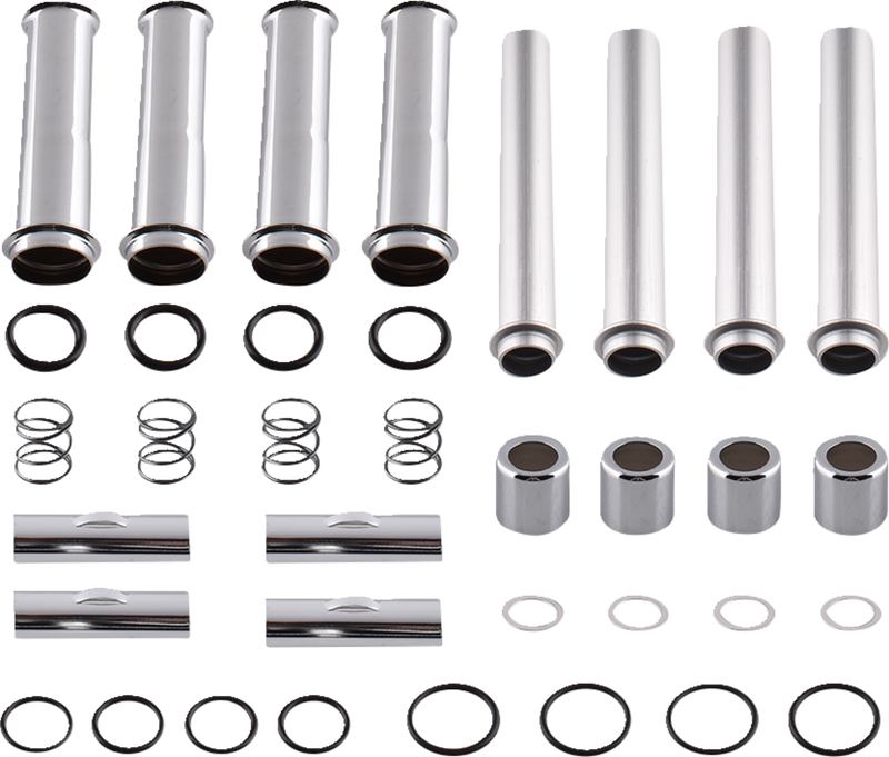 DRAG SPECIALTIES Chrome Pushrod Tube Kit for M8 Engines - Part No. 78052