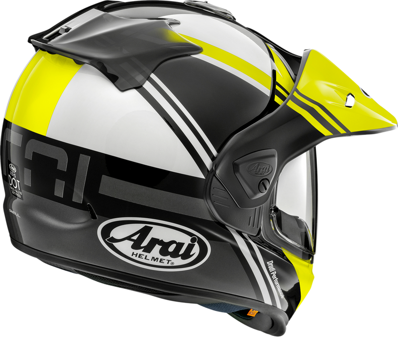 ARAI HELMETS, ARAI HELMETS XD-5 Helmet - Cosmic Fluorescent Yellow Small (Part No. 0140-0327)