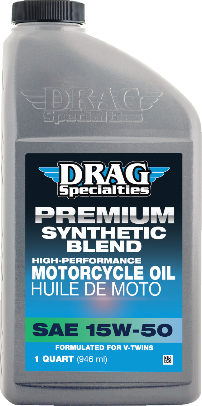 DRAG SPECIALTIES OIL, Drag Specialties Oil 15W-50 Motorcycle Oil for Harley-Davidson Revolution Max Engines - 1 Quart - Part 215907