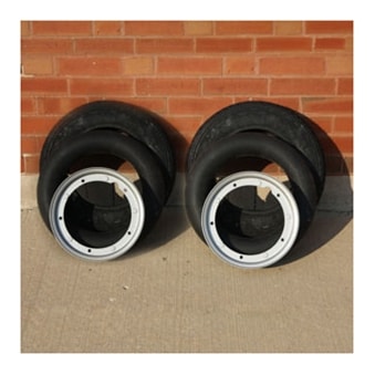Two Tires Two Tubes Two Rims Deal ; 3.5 x 10"